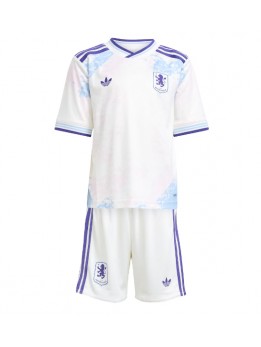 Billige Aston Villa Tredjedraktsett Barn 2025-26 Kortermet (+ Korte bukser)